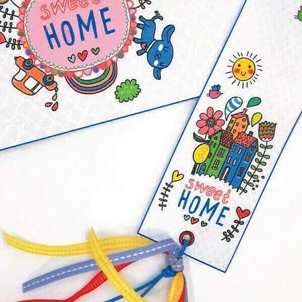 Σημειωματάριο και Λαμπάδα Σελιδοδείκτης SWEET HOME - λουλούδια, λαμπάδες, για παιδιά, για ενήλικες, για εφήβους - 2