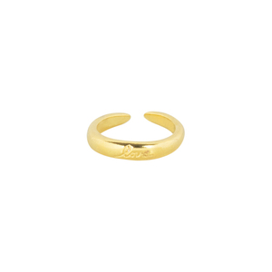 Δαχτυλίδι Βεράκι "Love" - επιχρυσωμένα, επάργυρα, βεράκια, boho, αυξομειούμενα - 3