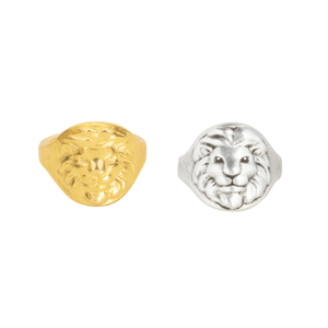 Δαχτυλίδι Αυξομειούμενο "Lion" - επιχρυσωμένα, επάργυρα, boho, μεγάλα, αυξομειούμενα - 3