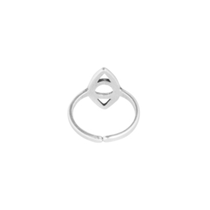 Δαχτυλίδι Αυξομειούμενο Επάργυρο "Minimal Eye" - ορείχαλκος, επάργυρα, μικρά, boho, αυξομειούμενα - 2