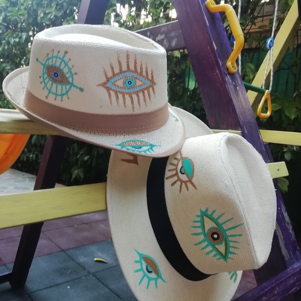 Παιδικό καπέλο eyes - ζωγραφισμένα στο χέρι, καπέλο, για παιδιά - 5