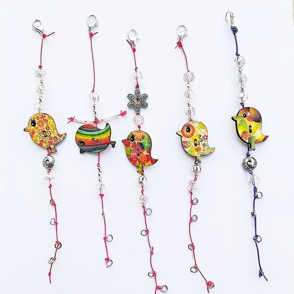 Βραχιόλια (σετ 2 τεμάχια) - charms, λουλούδι, κοσμήματα, χεριού, αυξομειούμενα, παιδικά βραχιόλια