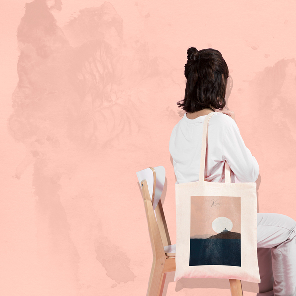 Κέα Φάρος - Πάνινη τσάντα Tote Bag-Αντίγραφο - ώμου, tote, all day, ύφασμα, πάνινες τσάντες - 2