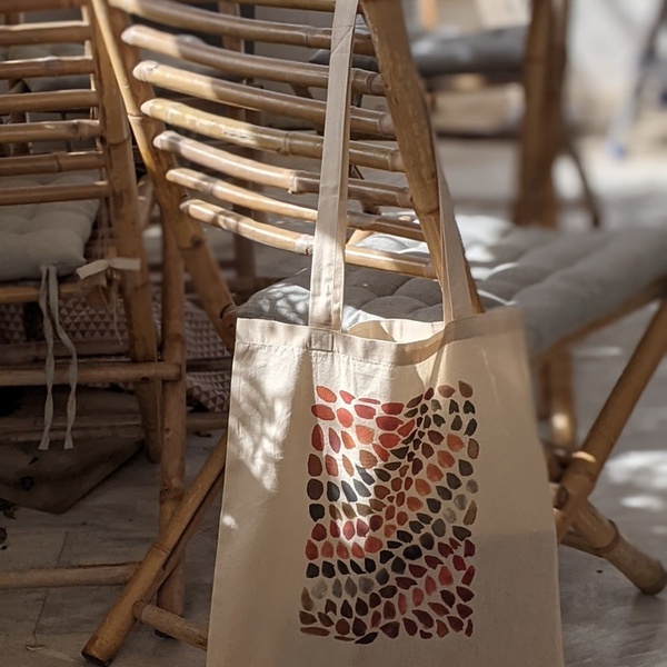 Speckled Hen - Πάνινη τσάντα Tote Bag - ύφασμα, ώμου, all day, tote, πάνινες τσάντες - 3