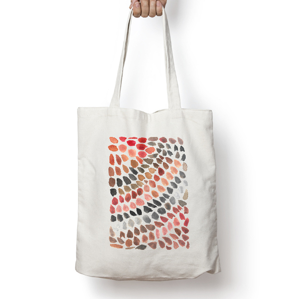 Speckled Hen - Πάνινη τσάντα Tote Bag - ύφασμα, ώμου, all day, tote, πάνινες τσάντες