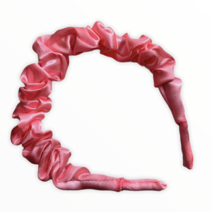 Pink Scrunchie Headband - Ροζ στέκα - headbands