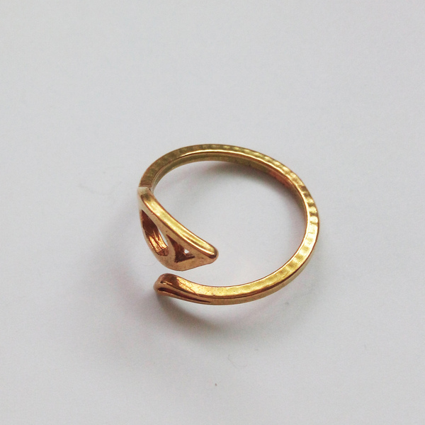 Μπρούντζινο δαχτυλίδι με μάτι - μικρά, μπρούντζος, αυξομειούμενα, γούρια, φθηνά - 3