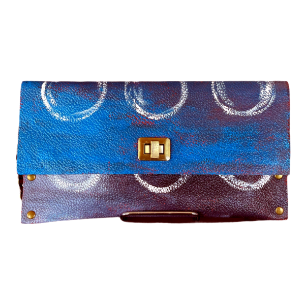 Δερμάτινη τσάντα χειροποίητη Mediterranean Blue - δέρμα, φάκελοι, χιαστί, all day, μικρές - 5