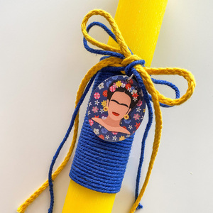 Αρωματική Λαμπάδα Frida Kahlo - κορίτσι, λαμπάδες, για ενήλικες