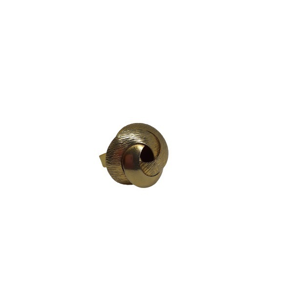 Δαχτυλίδι χρυσό με σιδερένιο χρυσό boho κουμπί - boho, μπρούντζος, μεγάλα, αυξομειούμενα, φθηνά - 2