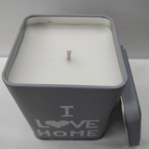 Αρωματικό κερί σε μεταλλικό δοχείο γκρί με καπάκι-Νο 3 19cmX10cm - αρωματικά κεριά - 4