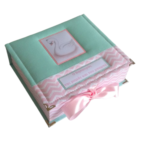 Κουτί για αναμνηστικά του μωρού Little Swan - κορίτσι, αναμνηστικά