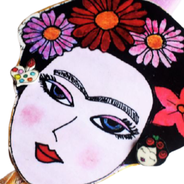 Λαμπάδα με Σκουλαρίκια Χειροποίητα και Ζωγραφιστά Παλέτα και Αγαπημένη Ζωγράφος - κορίτσι, λαμπάδες, για παιδιά, για ενήλικες, για εφήβους - 2