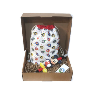 Πασχαλινή παιδική λαμπάδα Ποντικούλης με υφασμάτινο σακίδιο - αγόρι, λαμπάδες, σακίδια πλάτης, για παιδιά - 4