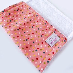 Παιδικές / βρεφικές πετσέτες γενικής χρήσης ροζ πουα 20x30 εκ. - κορίτσι, δώρα γενεθλίων, σετ δώρου, βάπτισης, πετσέτες - 4