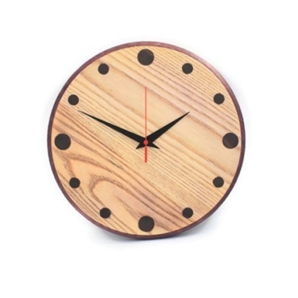 Χειροποίητο ξύλινο ρολόι τοίχου The Classic Purple Berry από δεσποτάκι διαμέτρου 30 cm - ξύλο, ρολόι, δώρο, τοίχου, ξύλινα διακοσμητικά τοίχου - 2