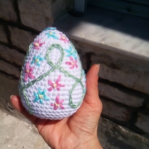 Πασχαλινό διακοσμητικό αυγό - λουλούδια, διακοσμητικά, πασχαλινά αυγά διακοσμητικά, πασχαλινά δώρα - 4
