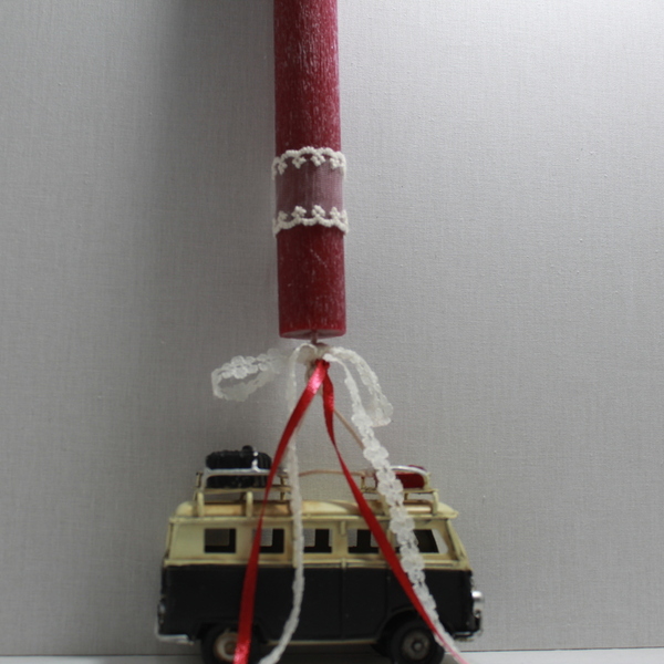 Λαμπάδα αρωματικό κερί με τροχόσπιτο - αγόρι, λαμπάδες, αυτοκινητάκια, για ενήλικες, σπορ και ομάδες - 2