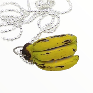 Κολιέ Τσαμπί με μπανάνες,χειροποίητα κοσμήματα Mimitopia - γυναικεία, πηλός, χειροποίητα, μινιατούρες φιγούρες - 3