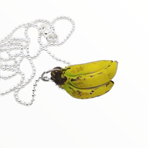Κολιέ Τσαμπί με μπανάνες,χειροποίητα κοσμήματα Mimitopia - γυναικεία, πηλός, χειροποίητα, μινιατούρες φιγούρες - 5