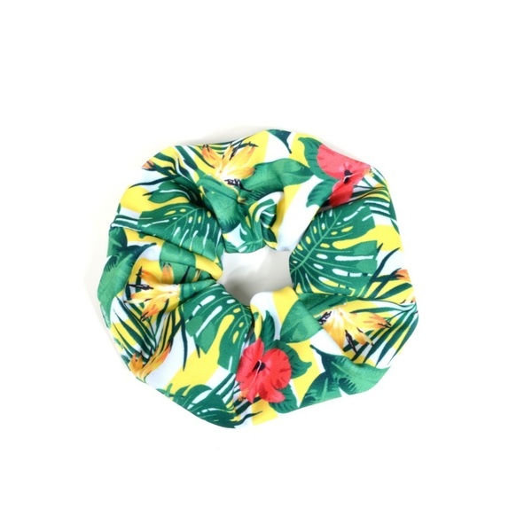 Αρωματική Λαμπάδα "Tropical" με 2 scrunchies 30cm - κορίτσι, λαμπάδες, για εφήβους - 3