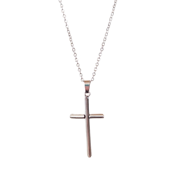 Ατσάλινος σταυρός - charms, σταυρός, κοντά, ατσάλι, ιδεά για δώρο