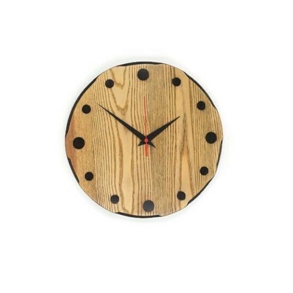 Χειροποίητο ξύλινο ρολόι τοίχου The Rustic από δεσποτάκι διαμέτρου 30cm - ξύλο, δώρο, τοίχου, δώρα γάμου, ξύλινα διακοσμητικά τοίχου
