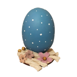 Πασχαλινό κεραμικό αυγό με βάση small - διακοσμητικά, πασχαλινά αυγά διακοσμητικά, για ενήλικες, πασχαλινή διακόσμηση, πασχαλινά δώρα - 2