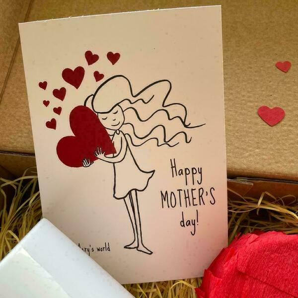 Σετ δώρου κούπα, κάρτα ευχών & καρδιά μίνι πινιάτα - καρδιά, διακοσμητικά, κούπες & φλυτζάνια, γιορτή της μητέρας, σετ δώρου, ευχετήριες κάρτες - 4