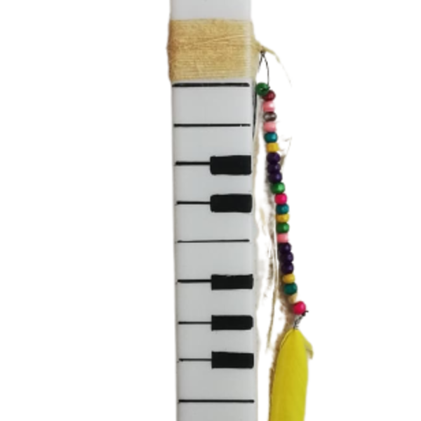 Λαμπάδα ζωγραφισμένη στο χέρι μουσικό όργανο - λαμπάδες, για παιδιά, για ενήλικες, για εφήβους - 2