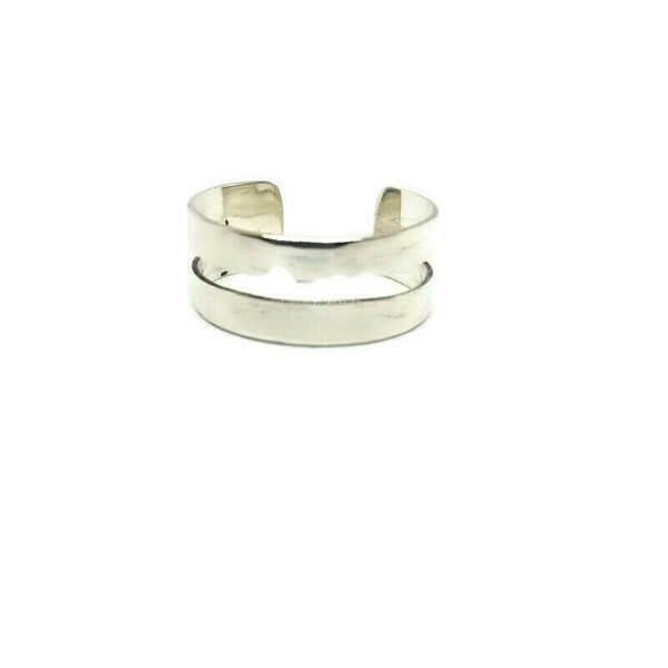 Δαχτυλίδι ασημένιο 925 με σχισμή - unisex - ασήμι, unisex, δώρα για άντρες, αυξομειούμενα, δώρα για γυναίκες