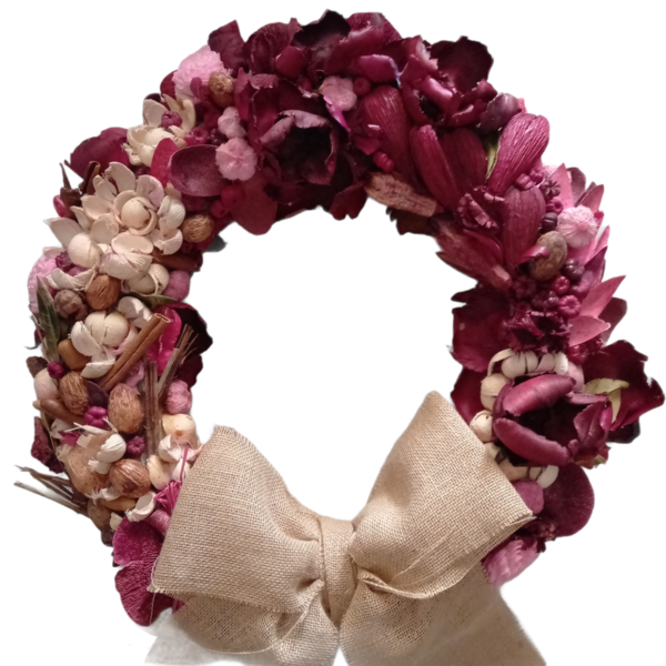 Στεφάνι με αρωματικά λουλούδια - στεφάνια, διακόσμηση, αρωματικό