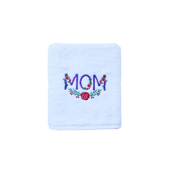 Πετσέτα Προσώπου για την "Γιορτή της Μητέρας". - κεντητά, λευκά είδη, διακοσμητικά, γιορτή της μητέρας, πετσέτες - 4