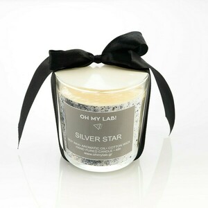 SILVER STAR - AROMATIC SOY CANDLE 48H - αρωματικά κεριά