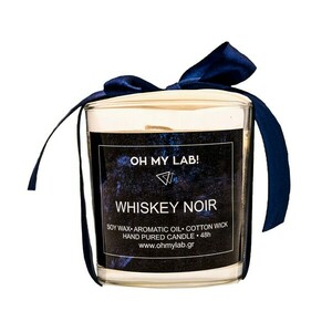 WHISKY NOIR - AROMATIC SOY CANDLE 48H - αρωματικά κεριά