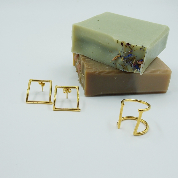 Spontaneity-Gilded ring - αυξομειούμενα, επιχρυσωμένα, boho, ασήμι 925 - 4