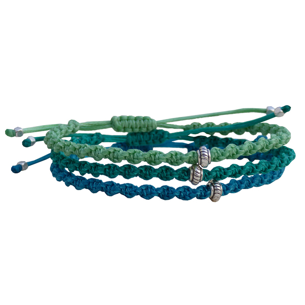 Ανδρικό βραχιόλι macrame (το τεμάχιο) 3greenblue - βραχιόλια, κορδόνια, σετ, δώρα για άντρες - 2