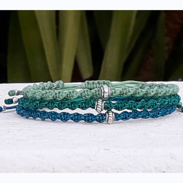 Ανδρικό βραχιόλι macrame (το τεμάχιο) 3greenblue - βραχιόλια, σετ, δώρα για άντρες - 3