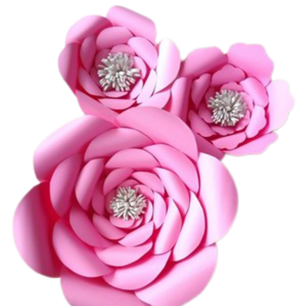 Χαρτινα λουλούδια "Ροζ μπουκετο" - κορίτσι, λουλούδια, διακοσμητικά, Black Friday