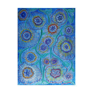 Blue Jean Flowers - πίνακες & κάδρα, πίνακες ζωγραφικής