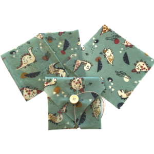 Beeswax Wraps-Kids Set , Κερομάντηλα Σετ 4 τμχ - ύφασμα, δώρο