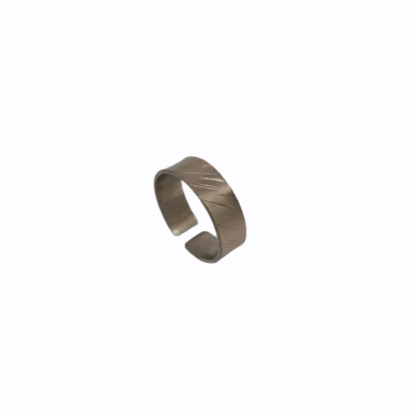 Δαχτυλίδι σφυρηλατημένο μίνιμαλ από αρζαντό / minimal ring - αλπακάς, μικρά, αυξομειούμενα, φθηνά