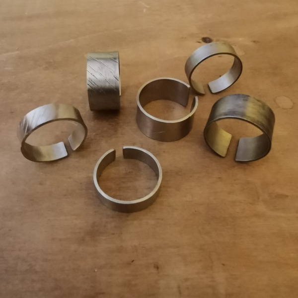 Δαχτυλίδι σφυρηλατημένο μίνιμαλ από αρζαντό / minimal ring - αλπακάς, μικρά, αυξομειούμενα, φθηνά - 2