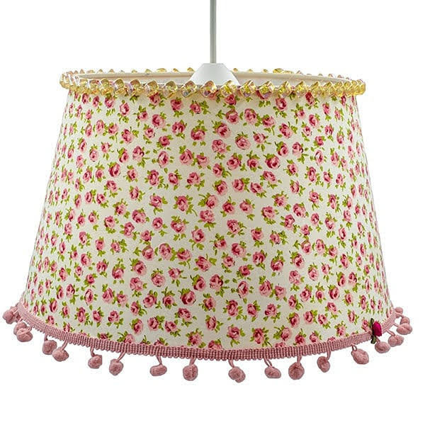Επιτραπέζιο φωτιστικό ροζ λουλούδια με swarovski Διαστάσεις 25*29*10 Ε17 - πορτατίφ - 3