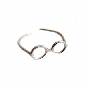Δαχτυλίδι ασήμι 925 γυαλιά - ασήμι, μικρά, δώρα για δασκάλες, αυξομειούμενα - 2
