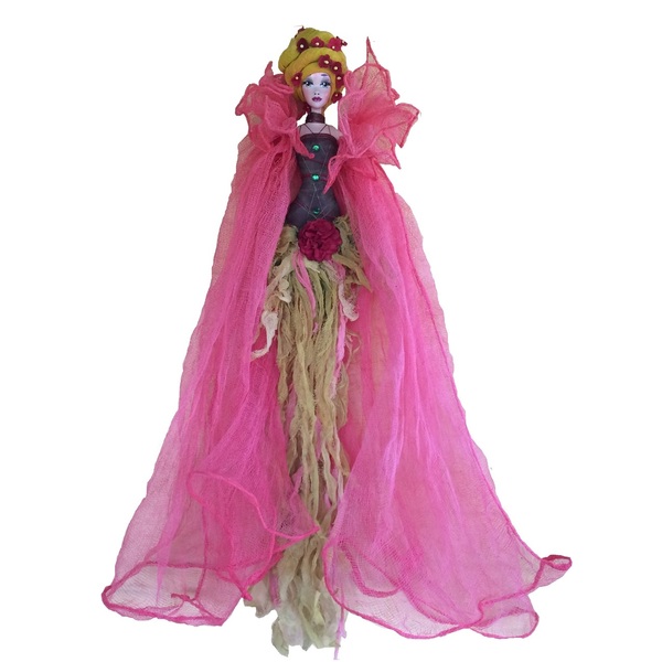 Διακοσμητική χειροποίητη Κούκλα "Ragstyle-boho" ύψος 60 εκ - κορίτσι, διακοσμητικά, κούκλες - 4