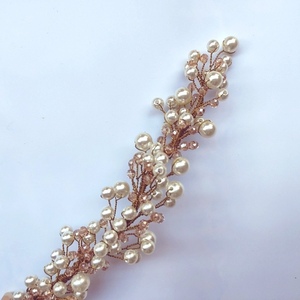 Hair vine with pearls in gold - γυναικεία, με πέρλες, για τα μαλλιά