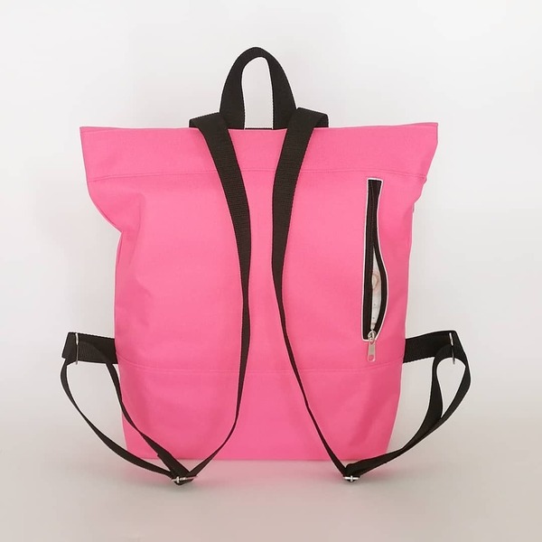Noemi backpack Rose (τσάντα πλάτης) - ύφασμα, πλάτης, all day - 4