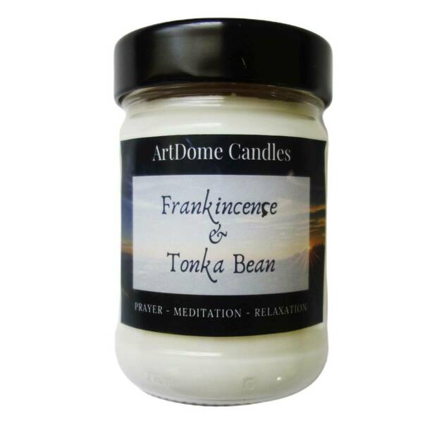 Φυτικό κερί σόγιας "Λιβάνι και Tonka Bean" - αρωματικά κεριά, κεριά, φυτικό κερί, κερί σόγιας