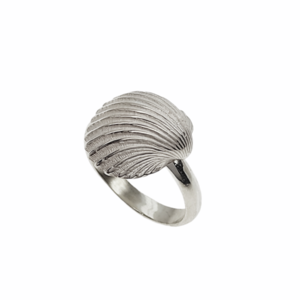 Δ 89 Ασημένιο δαχτυλίδι κοχύλι - επιχρυσωμένα, ασήμι 925, κοχύλι, επιπλατινωμένα, αυξομειούμενα